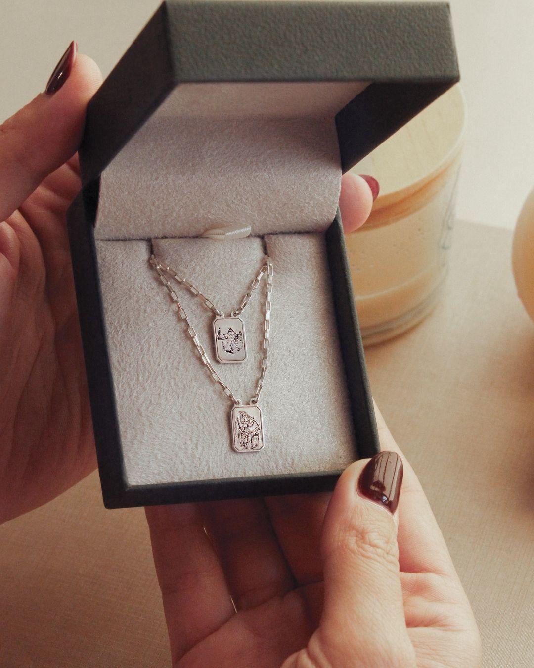 Escapulário Foto Desquinado Personalizado Prata 950