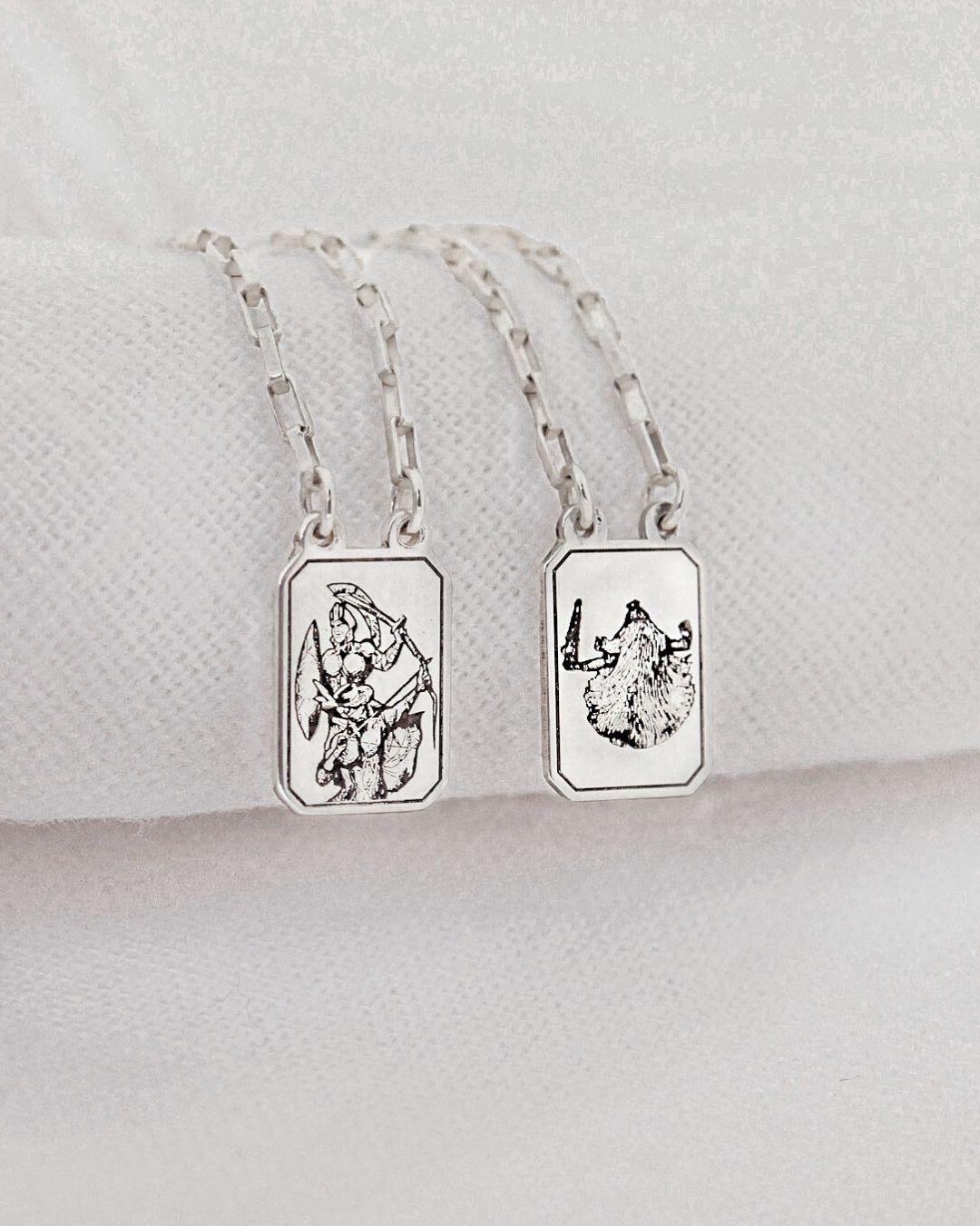 Escapulário Foto Desquinado Personalizado Prata 950