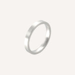 Aliança Namoro Prata 950 Reta 3mm - Montezza Joias