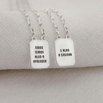 Escapulário Foto Desquinado Personalizado Prata 950