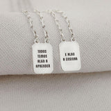 Escapulário Foto Desquinado Personalizado Prata 950