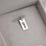 Pingente Foto Personalizado Retangular Prata 950