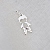 Pingente Personalizado Menino Otto Prata 950