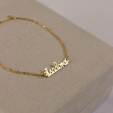 Pulseira Nome Personalizado Ouro 18K