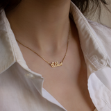 Colar Nome Personalizado Ouro 18K