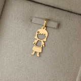 Pingente Personalizado Menina Luiza Ouro 18K