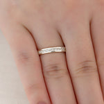 Aliança Namoro Prata 950 Cravejada Zircônias 3mm - Montezza Joias