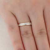 Aliança Namoro Prata 950 Cravejada Zircônias 3mm - Montezza Joias