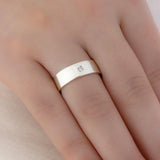 Aliança Namoro Prata 950 1 Zircônia Reta 6mm - Montezza Joias
