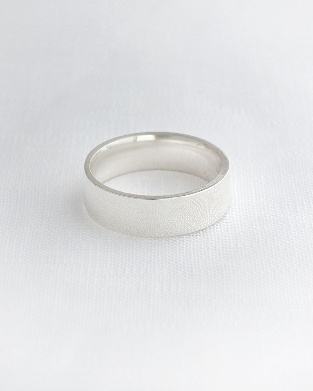 Aliança Namoro Prata 950 Lisa Reta 6mm - Montezza Joias