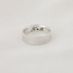 Aliança Namoro Prata 950 Lisa Reta 6mm - Montezza Joias