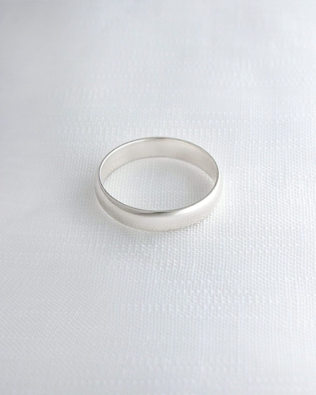 Aliança Namoro Prata 950 Abaulada 4mm - Montezza Joias