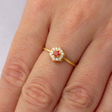 Anel Formatura Hexagonal Aro Delicado Ouro 18K
