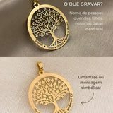 Pingente Personalizado Árvore da Vida Ouro 18K