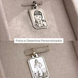 Pingente Foto Personalizado Desquinado Prata 950