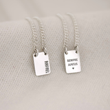 Escapulário Mini Personalizado Prata 950