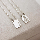 Escapulário Mini Personalizado Prata 950
