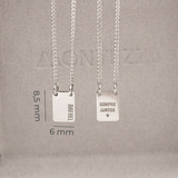 Escapulário Mini Personalizado Prata 950