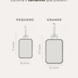 Pingente Personalizado Desquinado Prata 950