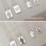 Escapulário Mini Personalizado Prata 950