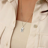 Pingente Foto Personalizado Retangular Prata 950