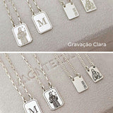 Escapulário Foto Desquinado Personalizado Prata 950