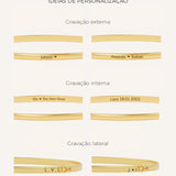 Pulseira Personalizada Bracelete Ouro 18K - Montezza Joias