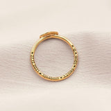 Anel Coração Personalizado Ouro 18K