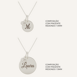 Pingente Coração Mini Personalizado Prata 950 - Montezza Joias