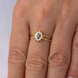 Anel Formatura Navete Aro Duplo Ouro 18K