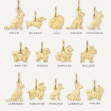 Pingente Cachorro Mini Personalizado Ouro 18K