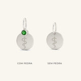 Pingente de Formatura Personalizado Prata 950 com Pedra do Curso