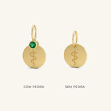 Pingente de Formatura Personalizado Ouro 18K com Pedra do Curso