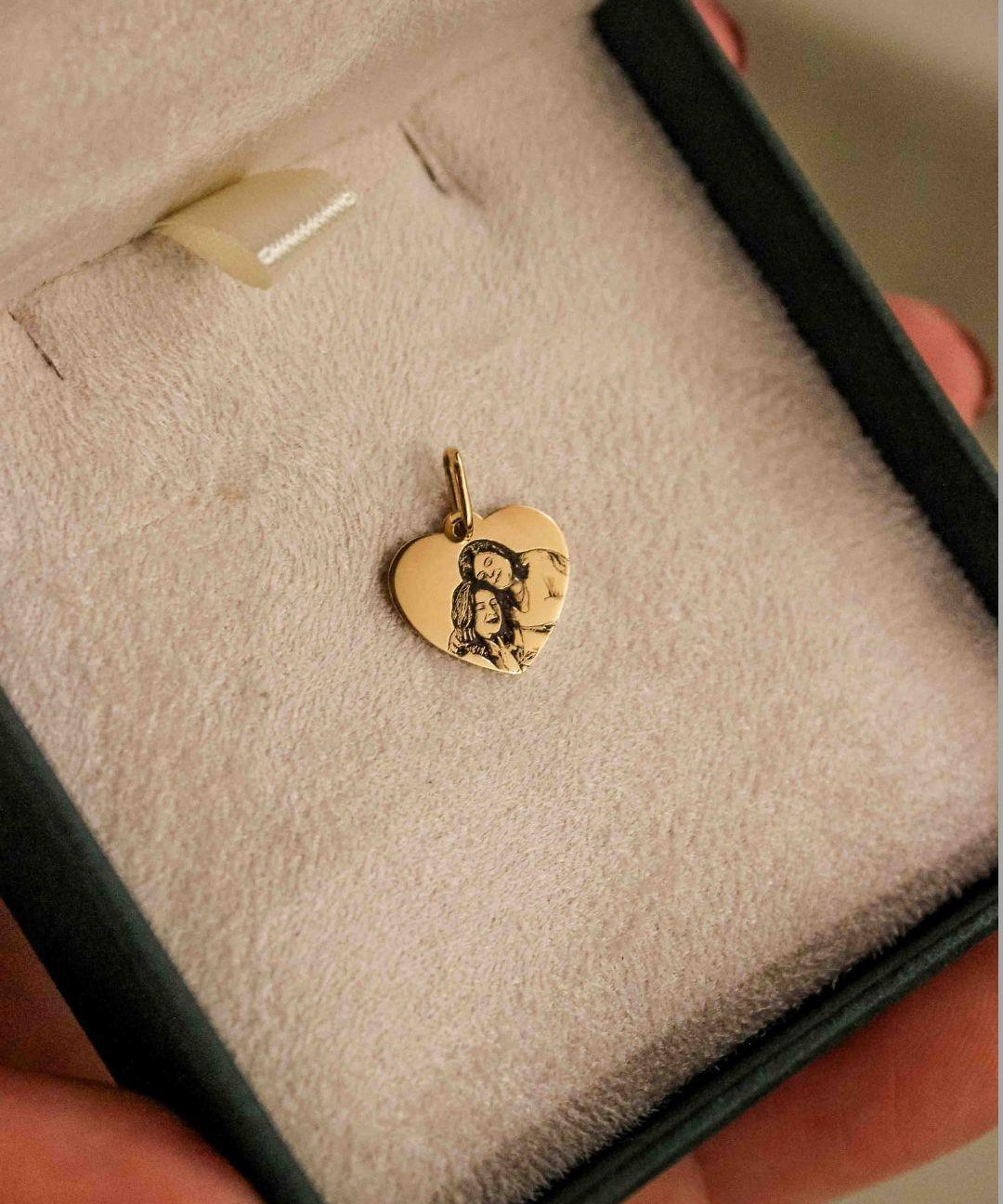 Pingente Personalizado Coração Ouro 18K