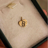Pingente Personalizado Coração Ouro 18K