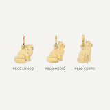 Pingente Gato Personalizado Ouro 18K