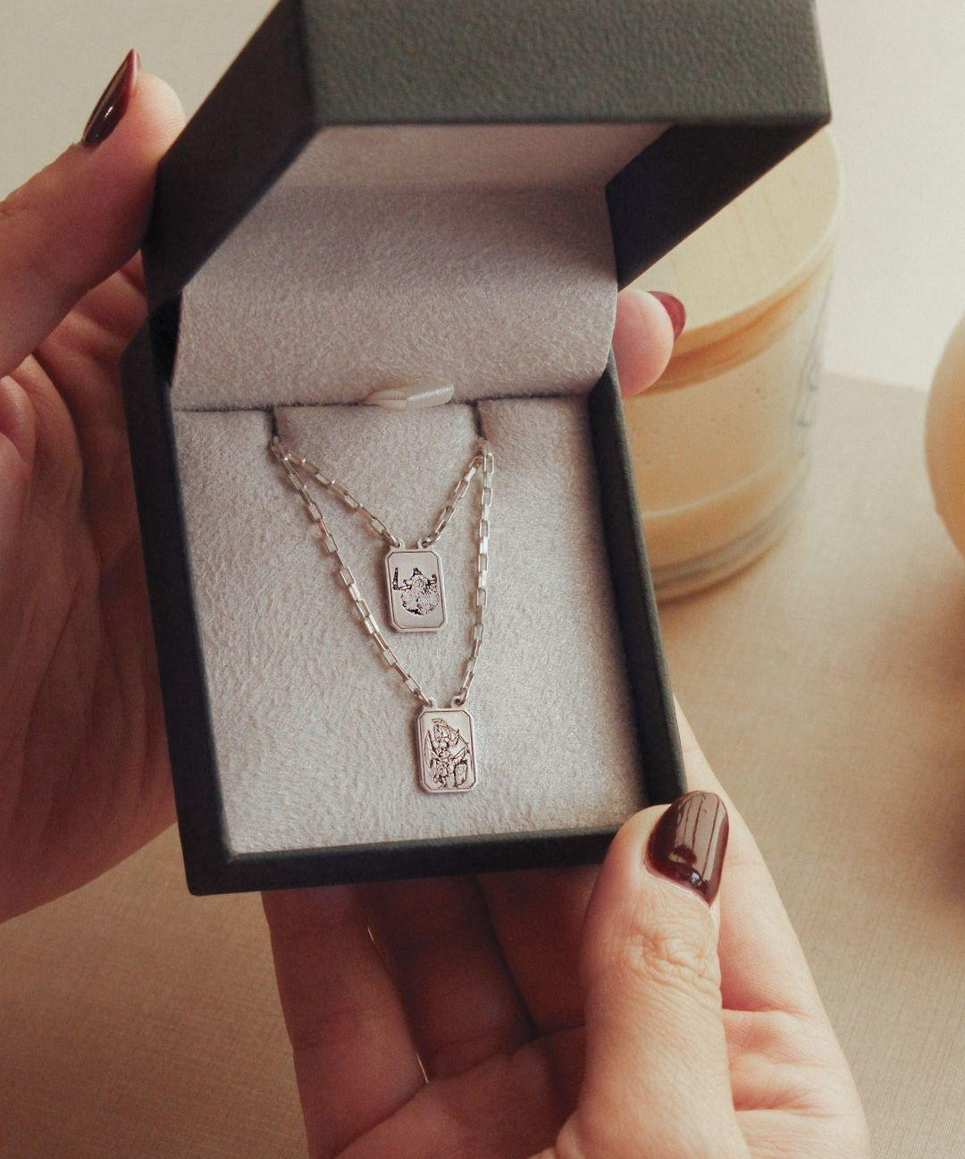 Escapulário Foto Desquinado Personalizado Prata 950