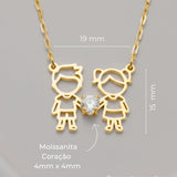 Colar Meus Pitocos Ouro 18K