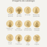 Pingente Personalizado Redondo Ouro 18K
