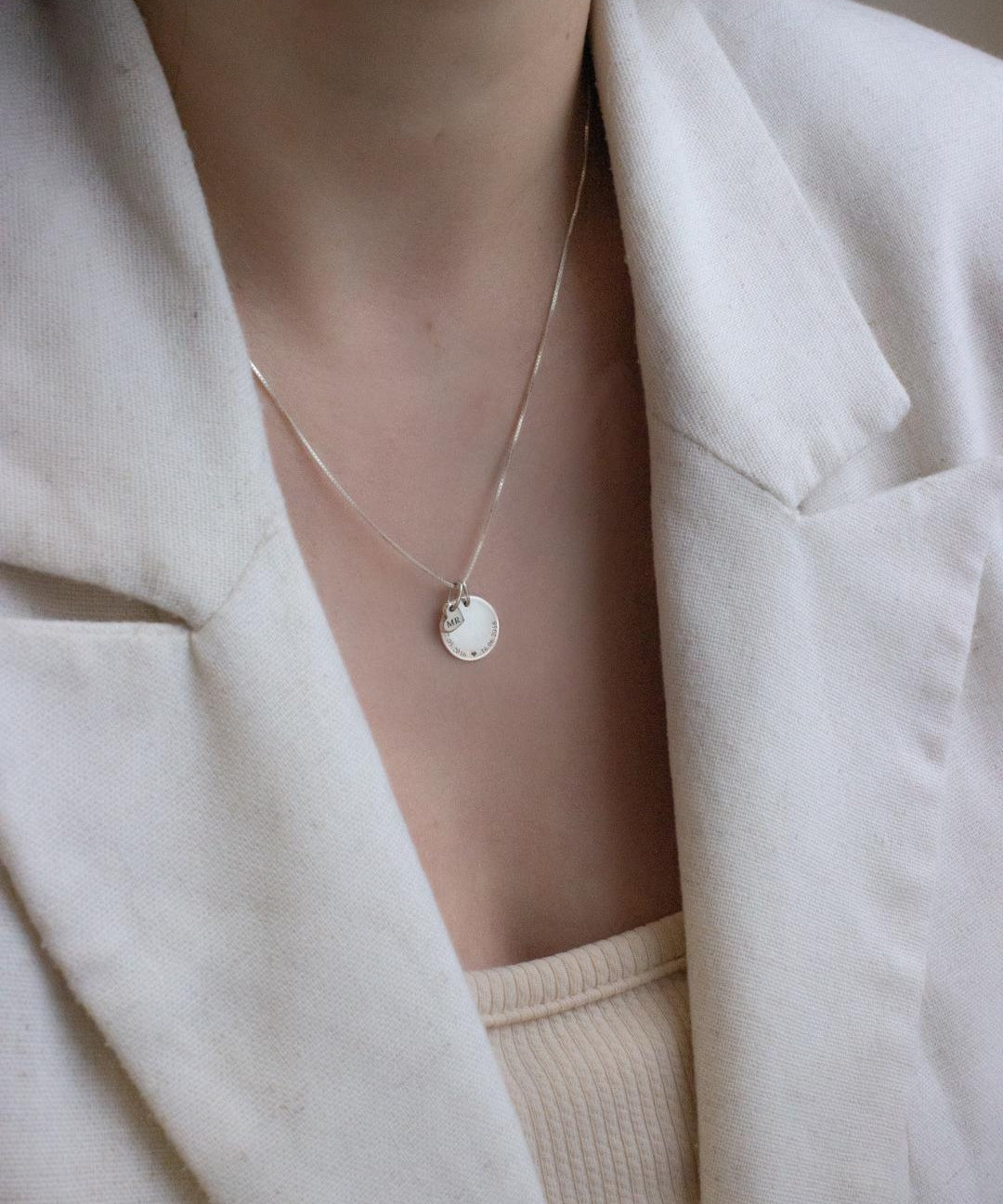 Kit Pingentes Personalizados Redondo 12mm e Coração Mini Prata 950