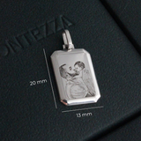 Pingente Facetado Foto Personalizado Prata 950