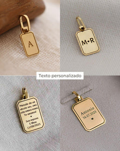 Pingente Personalizado Desquinado Ouro 18K