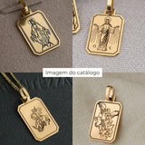 Pingente Personalizado Desquinado Ouro 18K