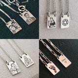 Escapulário Mini Personalizado Prata 950