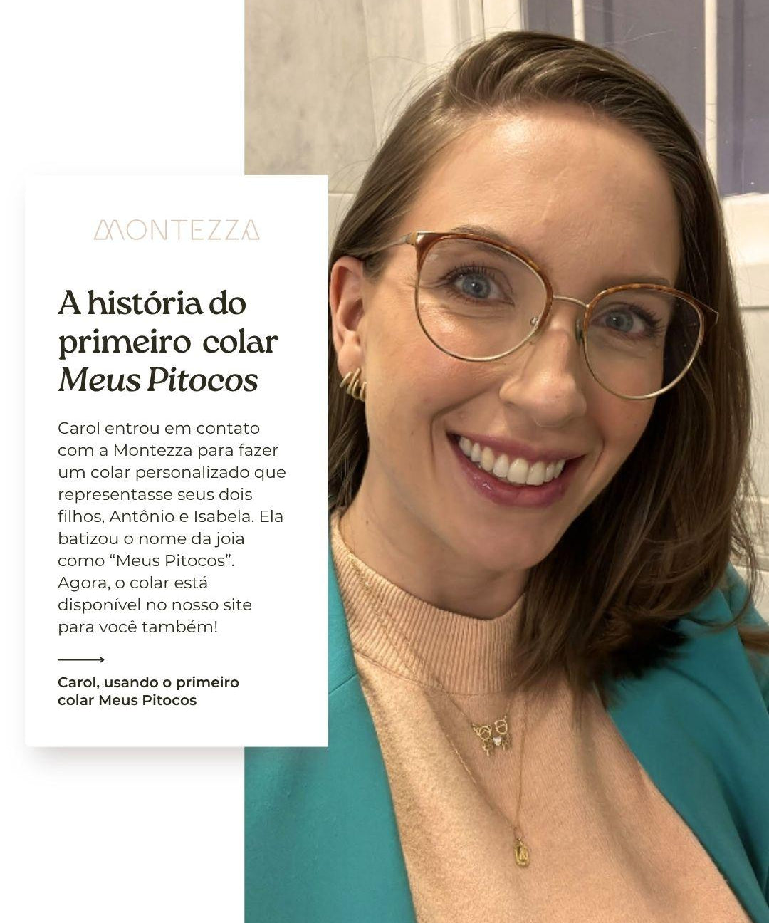 Colar Meus Pitocos Ouro 18K