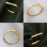 Anel Nome Personalizado Ouro 18K