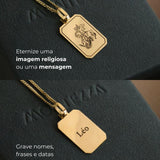 Pingente Personalizado Desquinado Ouro 18K