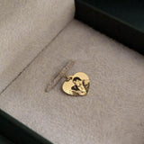 Pingente Personalizado Coração Ouro 18K
