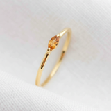 Anel Navete Memórias Daigo Personalizado Ouro 10K