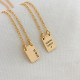 Escapulário Mini Personalizado Ouro 18K